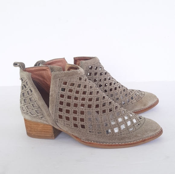 Jeffrey Campbell Taggart Perforated Leather Ankle Boot - Picture 7 of 12